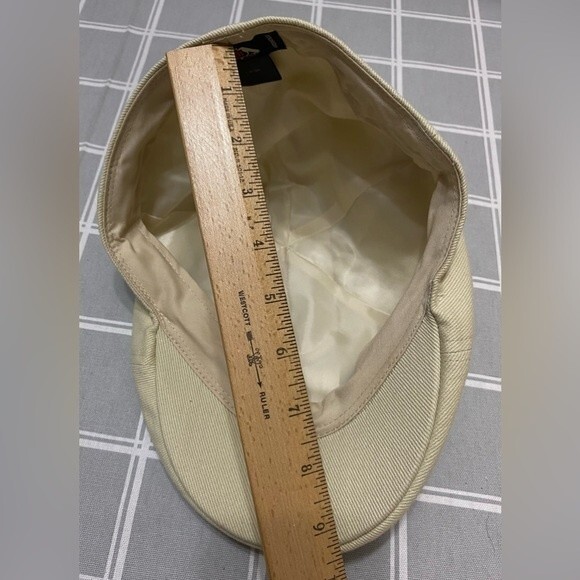 Jaxon Hats Size Large Cotton Twill Beige Duckbill Flat Cap Newsboy - Picture 10 of 10